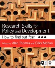 Research skills for policy and development : how to find out fast