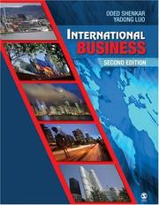 International business by Oded Shenkar, Yadong Luo