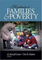 Cover of: Handbook of Families and Poverty