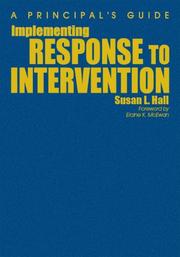 Cover of: Implementing Response to Intervention: A Principal's Guide