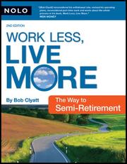 Cover of: Work Less, Live More