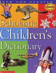 Cover of: Scholastic children's dictionary.