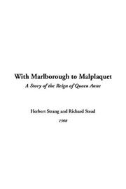 Cover of: With Marlborough to Malplaquet