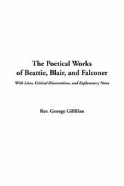 Cover of: The Poetical Works of Beattie, Blair, and Falconer