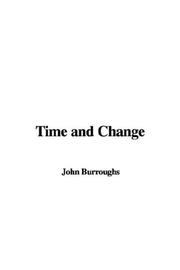 Cover of: Time and Change