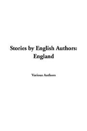 Cover of: Stories By English Authors: England