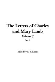 Cover of: The Letters Of Charles And Mary Lamb