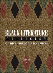 Cover of: Black Literature Criticism: Classics and Emerging Black Writers