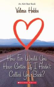 Cover of: How Far Would You Have Gotten If I Hadn't Called You Back? (Point)