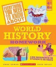 Cover of: Everything you need to know about world history homework