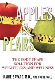 Cover of: Apples & Pears: The Body Shape Solution for Weight Loss and Wellness
