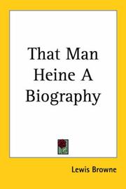 Cover of: That Man Heine a Biography