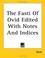 Cover of: The Fasti of Ovid Edited With Notes and Indices