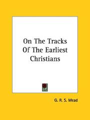 Cover of: On the Tracks of the Earliest Christians