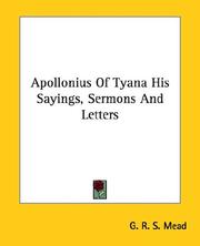 Cover of: Apollonius of Tyana by G. R. S. Mead