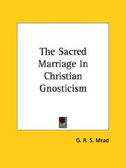 Cover of: The Sacred Marriage in Christian Gnosticism