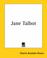 Cover of: Jane Talbot