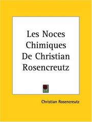 Cover of: Les Noces Chimiques De Christian Rosencreutz