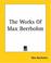 Cover of: The Works Of Max Beerbohm