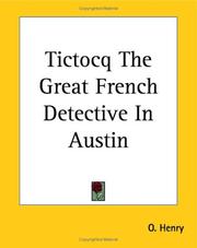 Cover of: Tictocq the Great French Detective in Austin