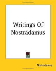 Cover of: Writings Of Nostradamus
