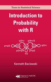 Cover of: Introduction to Probability with R by Kenneth P. Baclawski