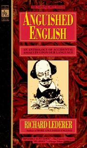 Cover of: Anguished English | Richard Lederer