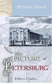 Cover of: The Picture of Petersburg: From the German of Henry Storch