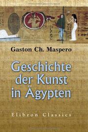 Cover of: Geschichte der Kunst in ägypten