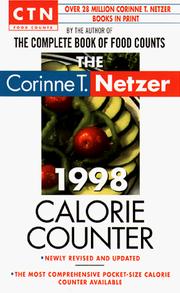 Cover of: The Corinne T. Netzer 1998 Calorie Counter