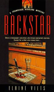 Cover of: Back Stab (Francesca Vierling Mysteries)