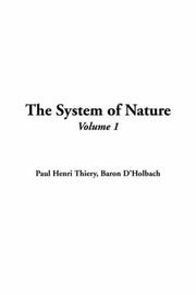 Cover of: The System of Nature