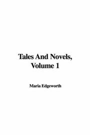 Cover of: Tales and Novels, Volume 1