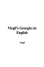 Cover of: Virgil's Georgics in English