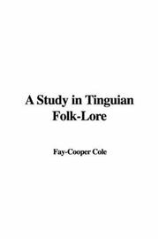 Cover of: A Study in Tinguian Folk-lore