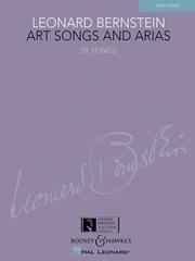Cover of: Leonard Bernstein - Art Songs and Arias: High Voice