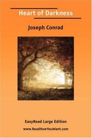 Cover of: Heart of Darkness [EasyRead Large Edition] by Joseph Conrad