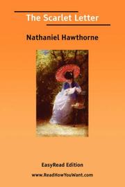 Cover of: The Scarlet Letter [EasyRead Edition] by Nathaniel Hawthorne