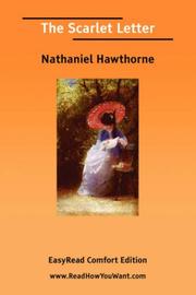 Cover of: The Scarlet Letter [EasyRead Comfort Edition] by Nathaniel Hawthorne