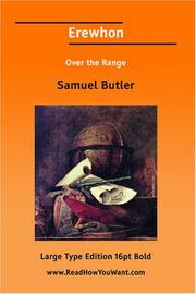 Cover of: Erewhon Over the Range by Samuel Butler