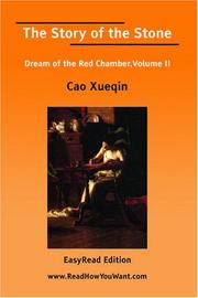 Cover of: The Story of the Stone: Dream of the Red Chamber, Volume II