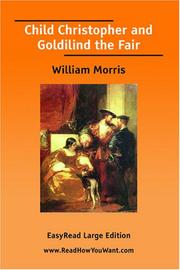 Cover of: Child Christopher and Goldilind the Fair [EasyRead Large Edition]