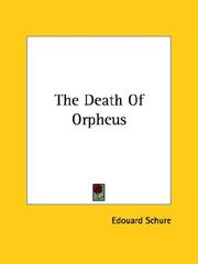 Cover of: The Death of Orpheus