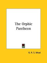 Cover of: The Orphic Pantheon