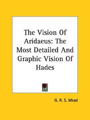 Cover of: The Vision of Aridaeus: The Most Detailed and Graphic Vision of Hades
