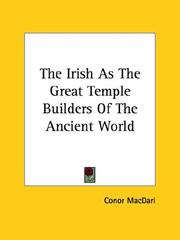 Cover of: The Irish As the Great Temple Builders of the Ancient World