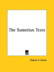 Cover of: The Sumerian Texts