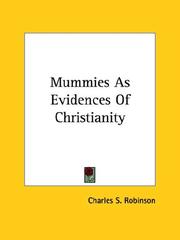 Cover of: Mummies As Evidences of Christianity