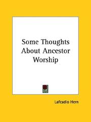 Cover of: Some Thoughts About Ancestor Worship