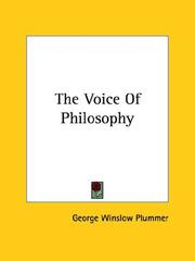 Cover of: The Voice of Philosophy